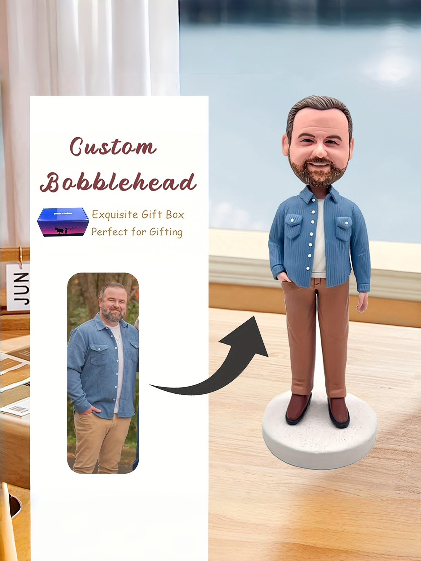 Custom Cartoon Clay Bobblehead Dolls, Wobble Dolls, Your Personalized Figurines